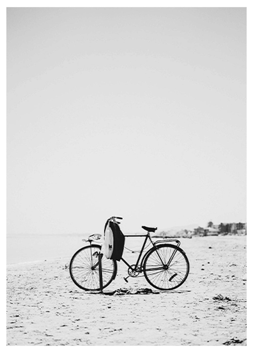 Bicycle On A Beach Poster - Hakyarts