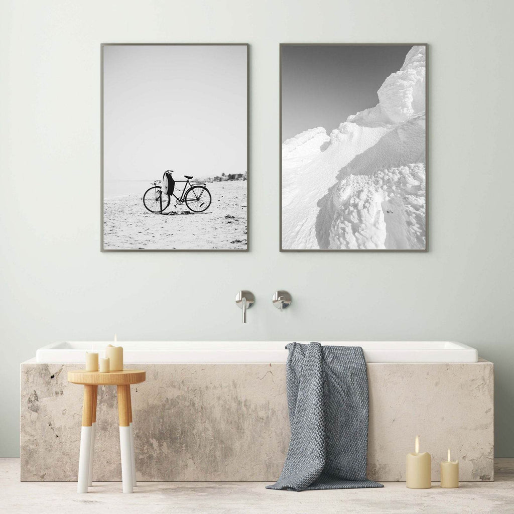 Bicycle On A Beach Poster - Hakyarts