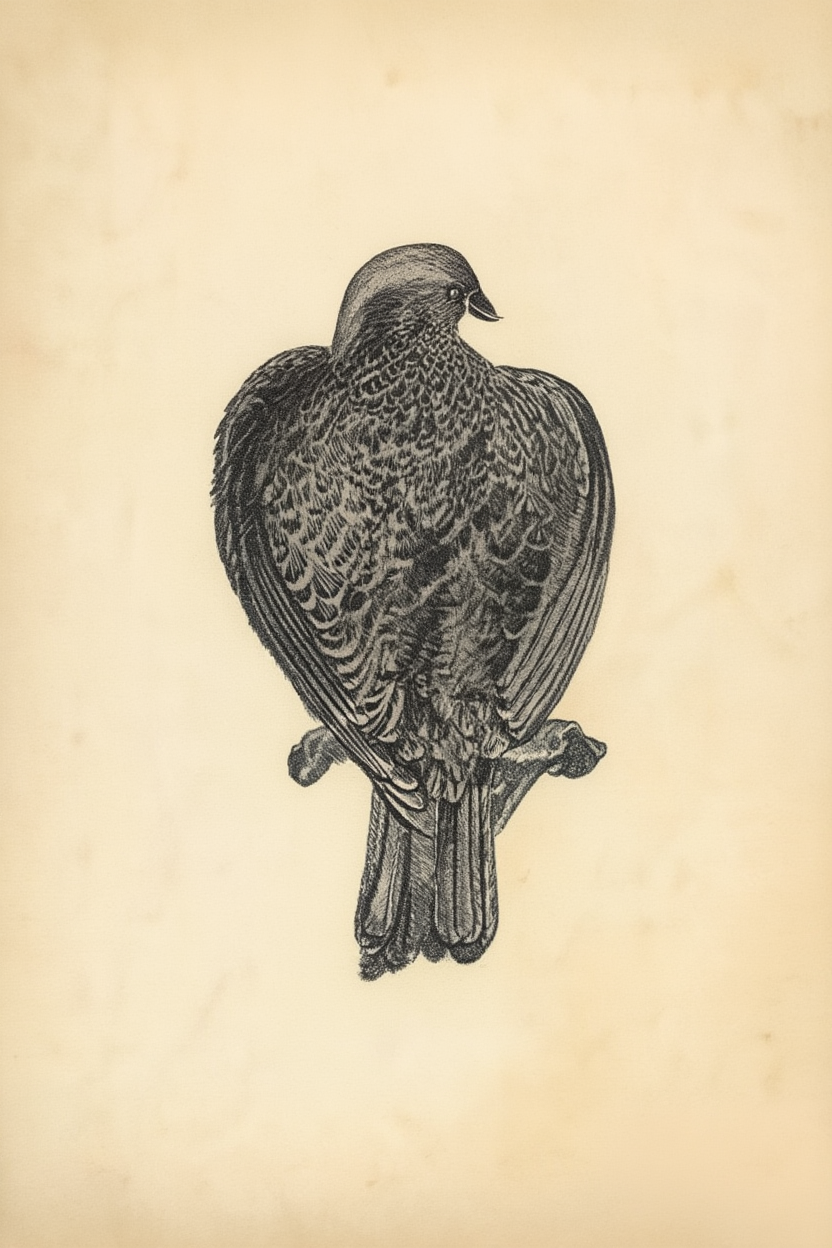 Vintage Aviary – 4-Piece Bird Art Prints Set - Hakyarts