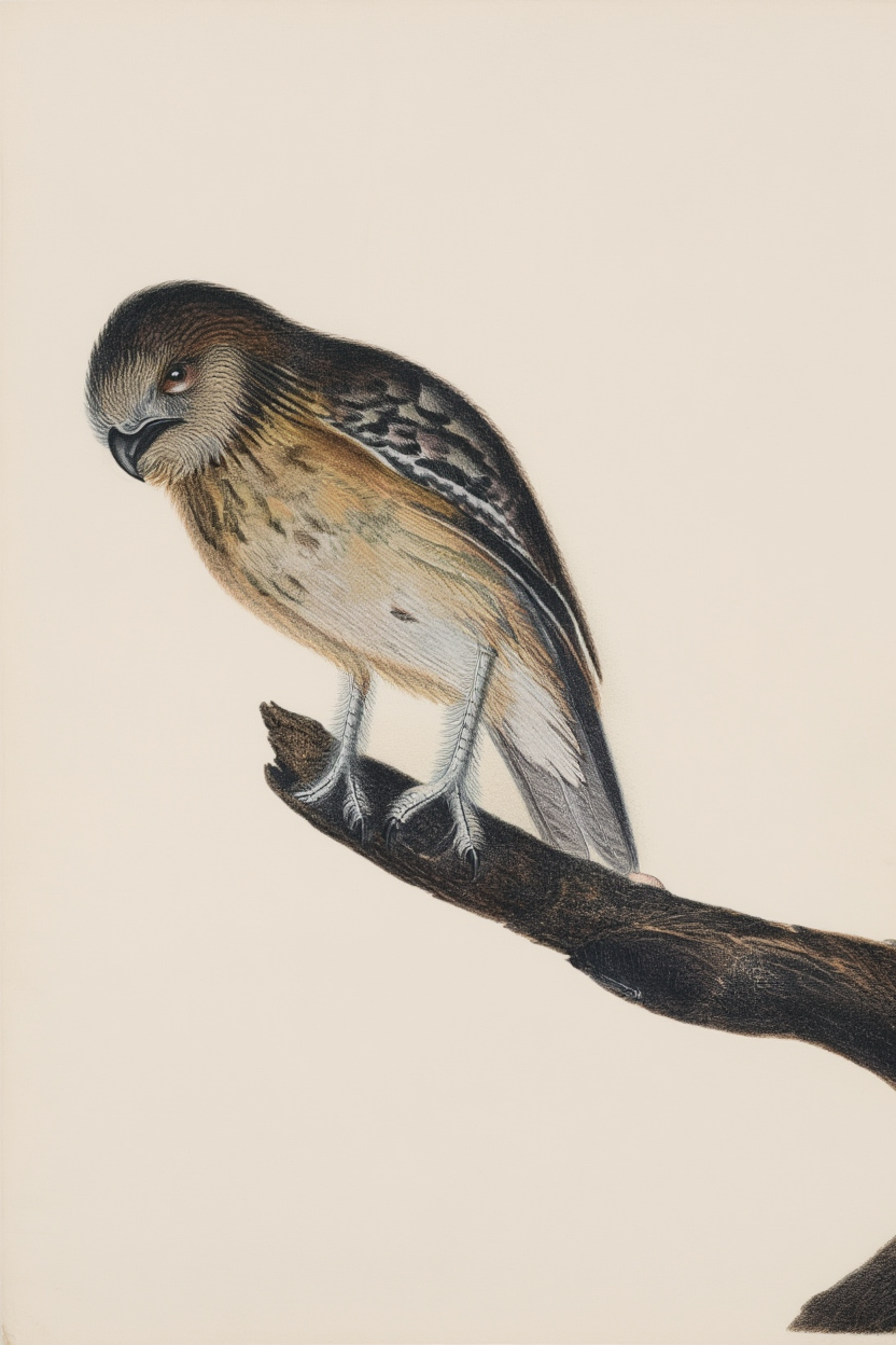 Vintage Aviary – 4-Piece Bird Art Prints Set - Hakyarts