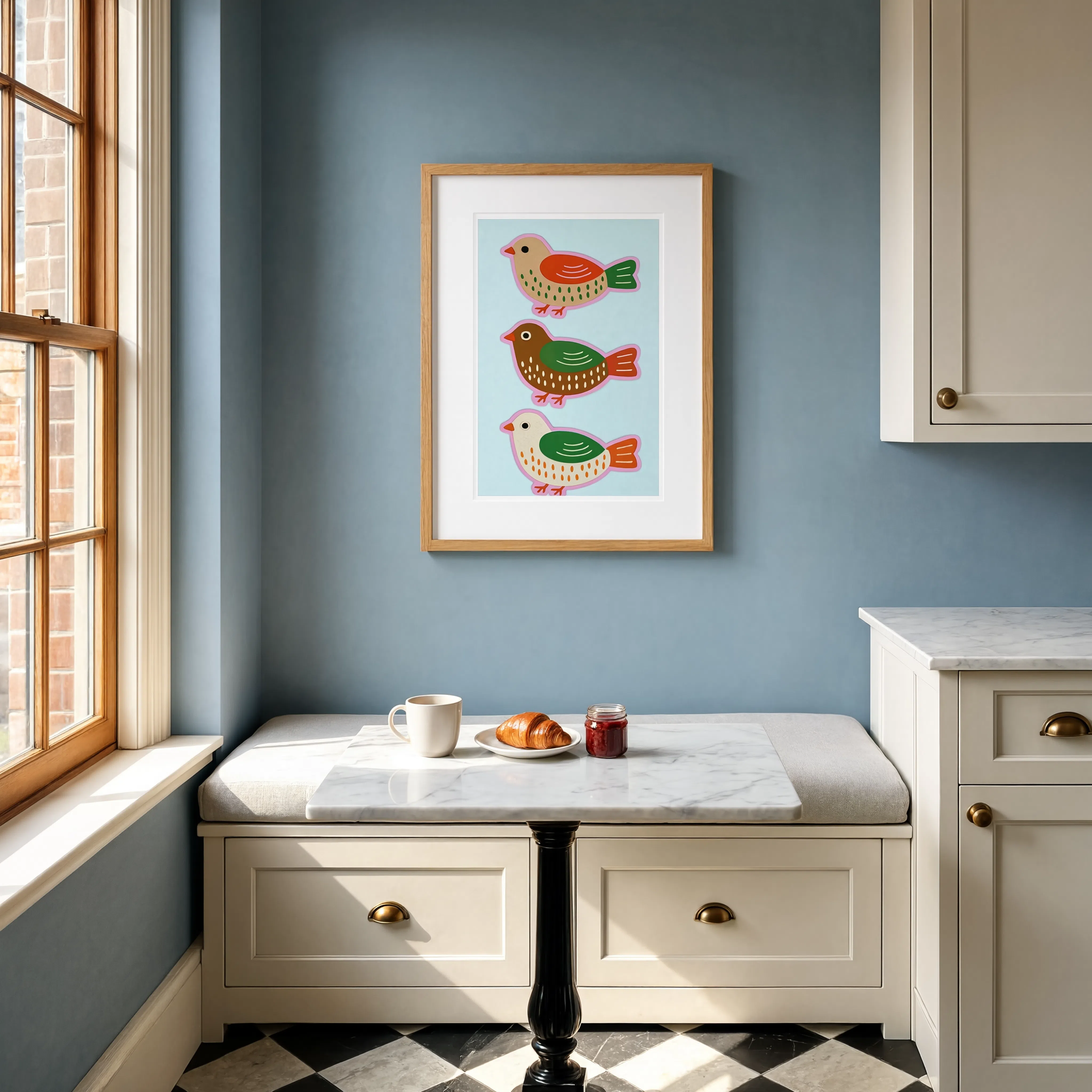 Folk Birds | Scandinavian Folk Bird Wall Art