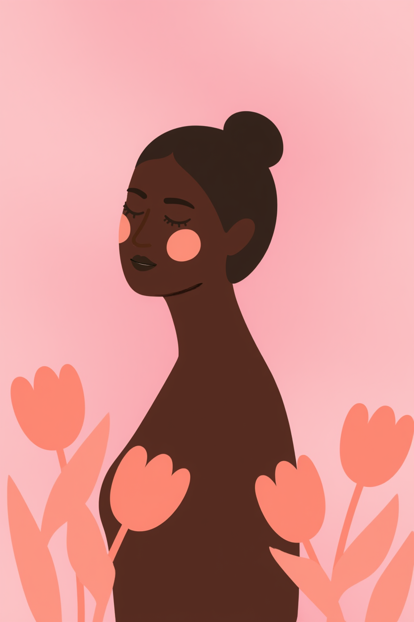 Beautiful Woman – Minimalist Illustration Art Print