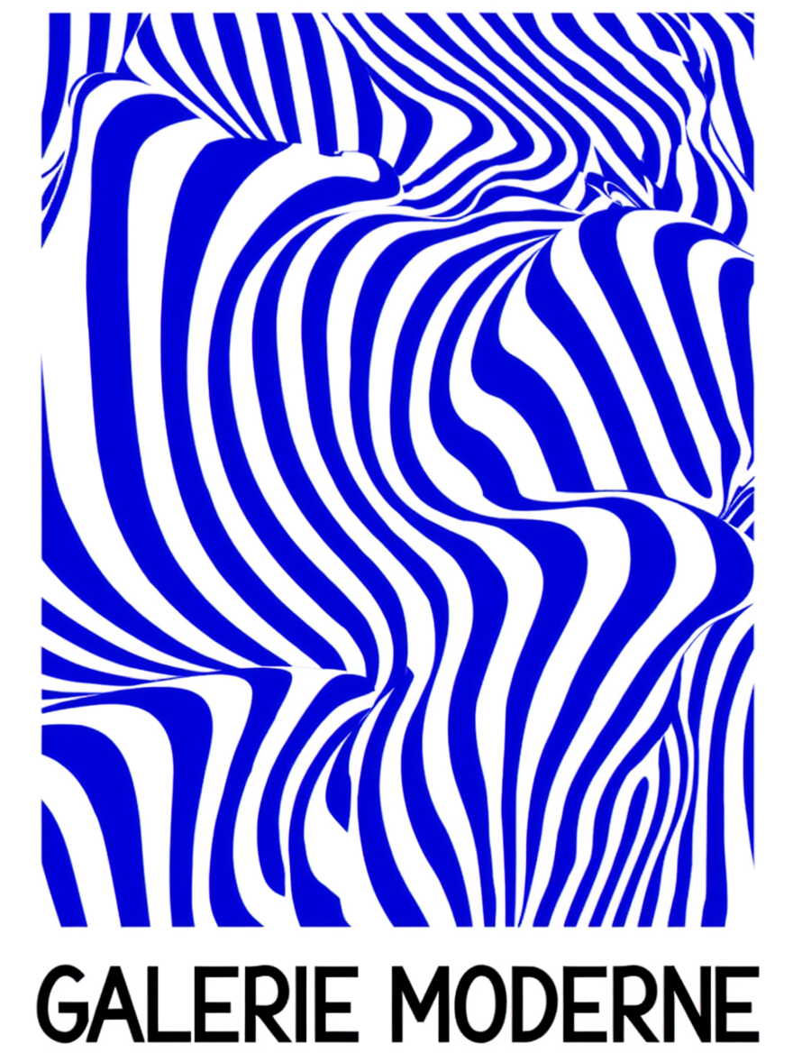 Deep Blue Abstract – Set of 3 Modern Yves Klein Inspired Prints