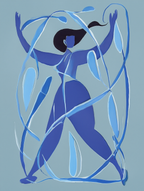 Vintage Blue Matisse Collection – Set of 4 - Hakyarts