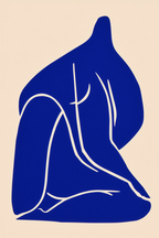 Blue Forms & Light – Set of 2 Wall Art Prints