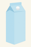 Blue Milk – Minimalist Color Art Print