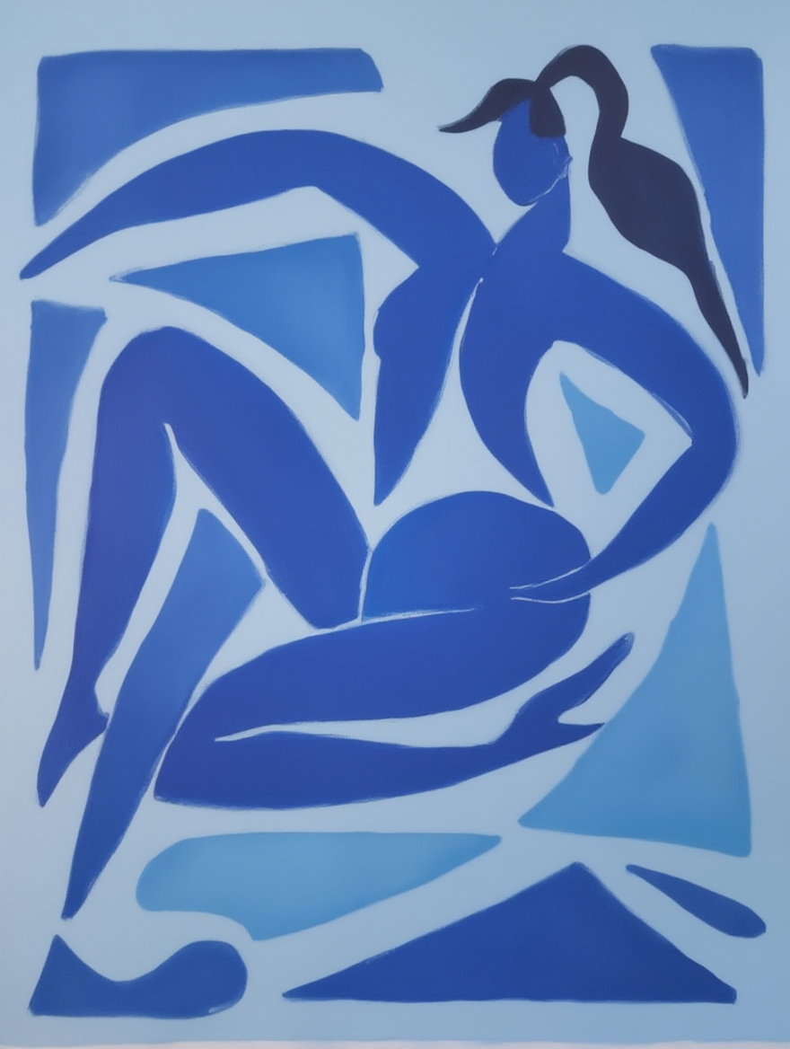 Vintage Blue Matisse Collection – Set of 4 - Hakyarts