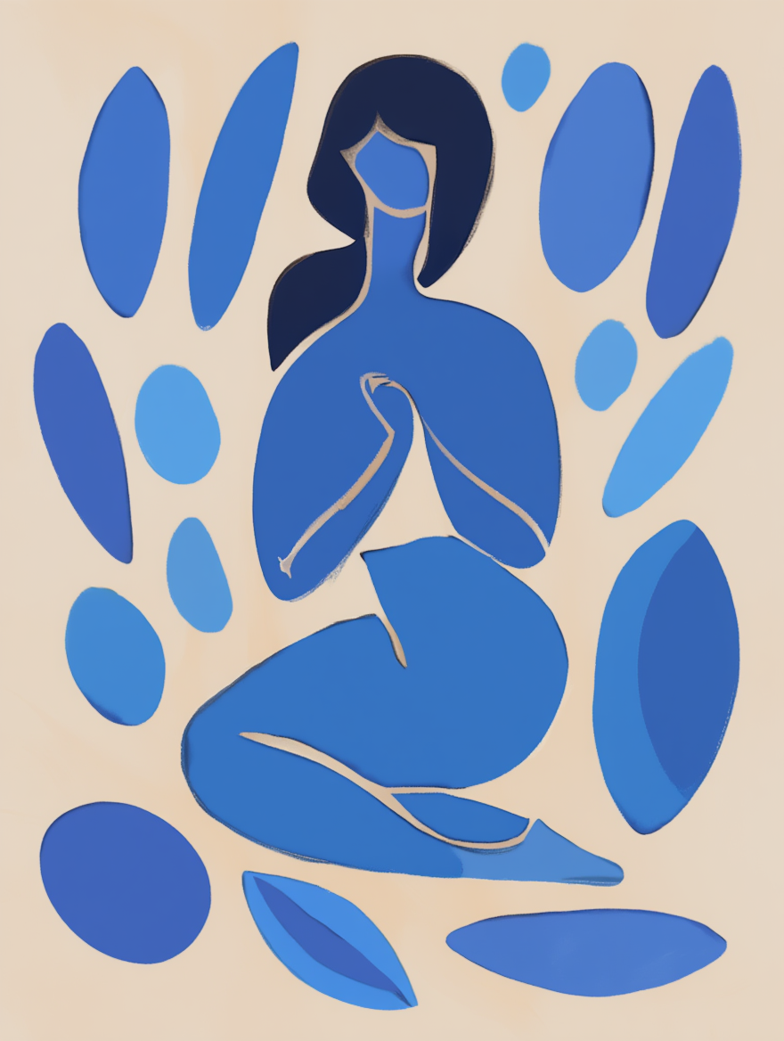 Vintage Blue Matisse Collection – Set of 4 - Hakyarts