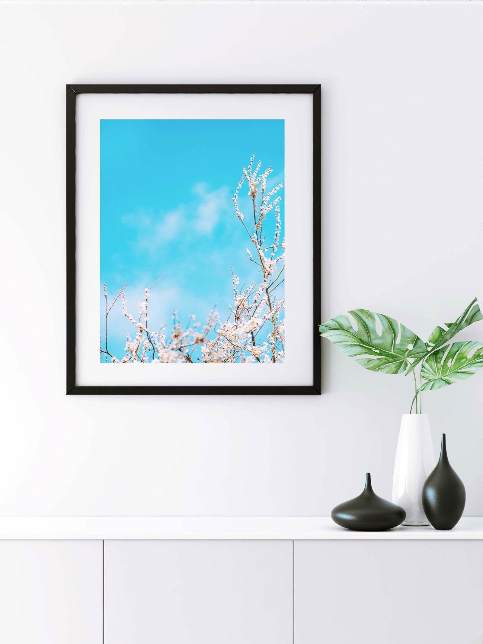 Blue Cotton Field Poster - Hakyarts
