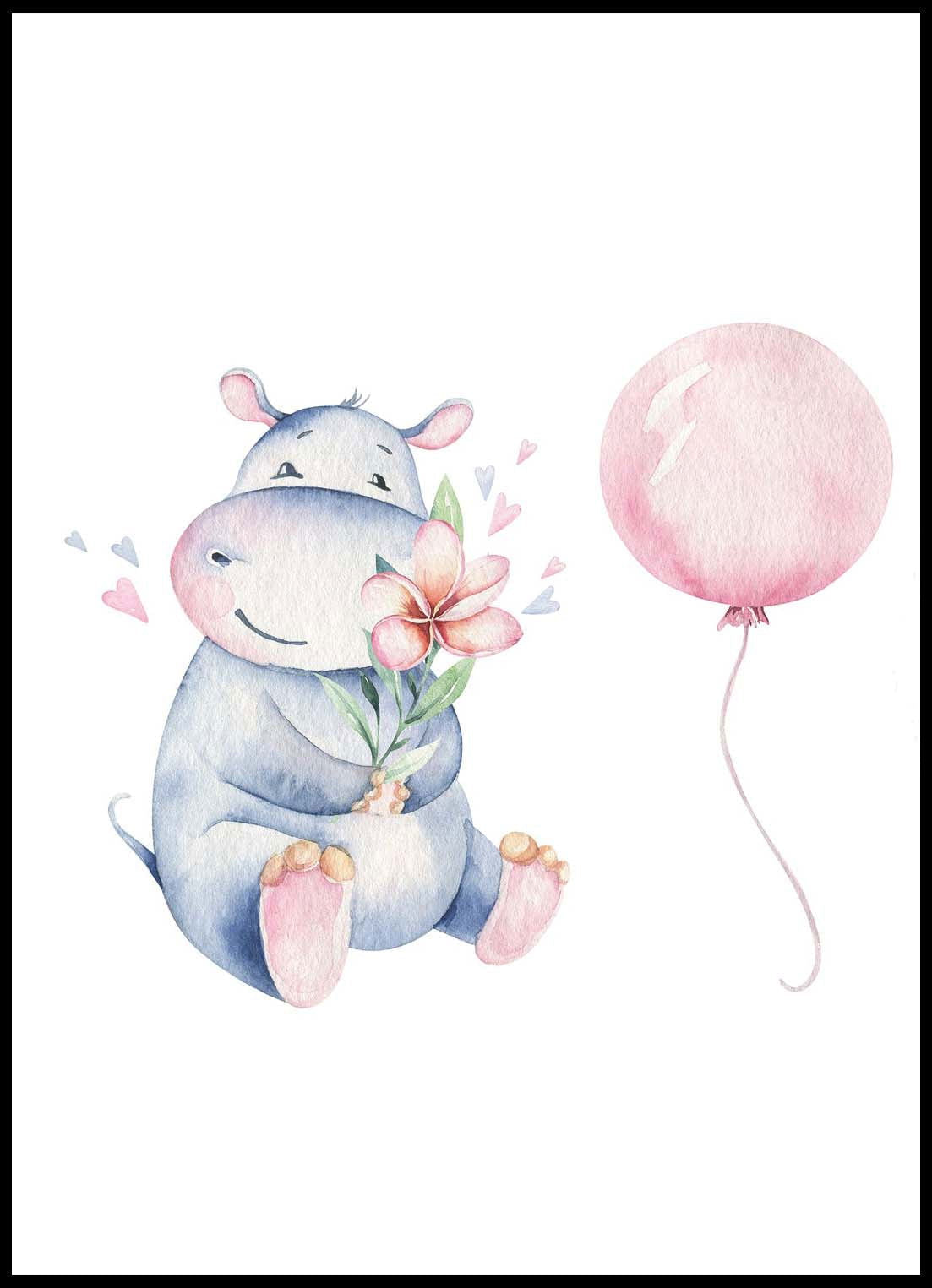 Blue Elephant Poster