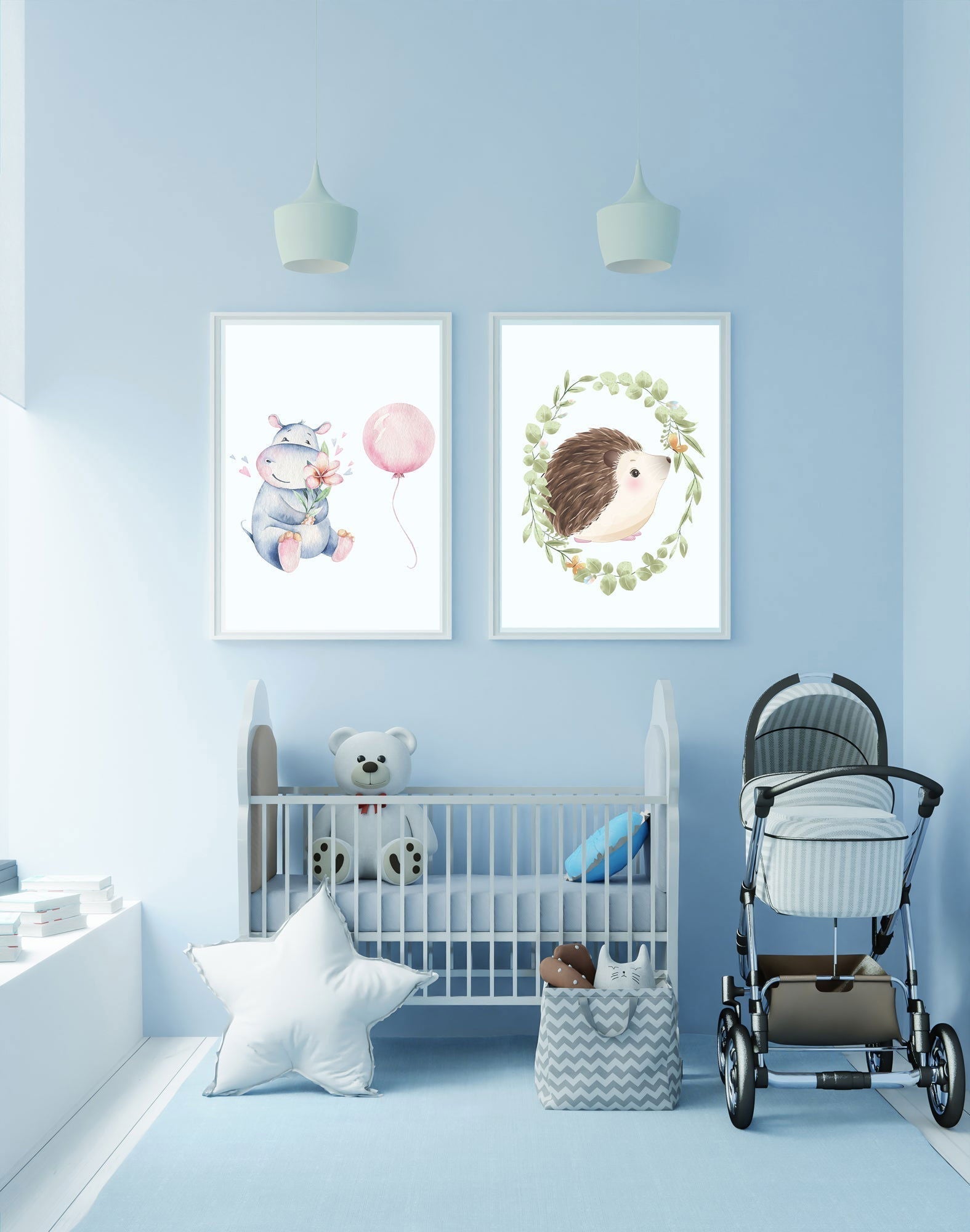 Blue Elephant Poster