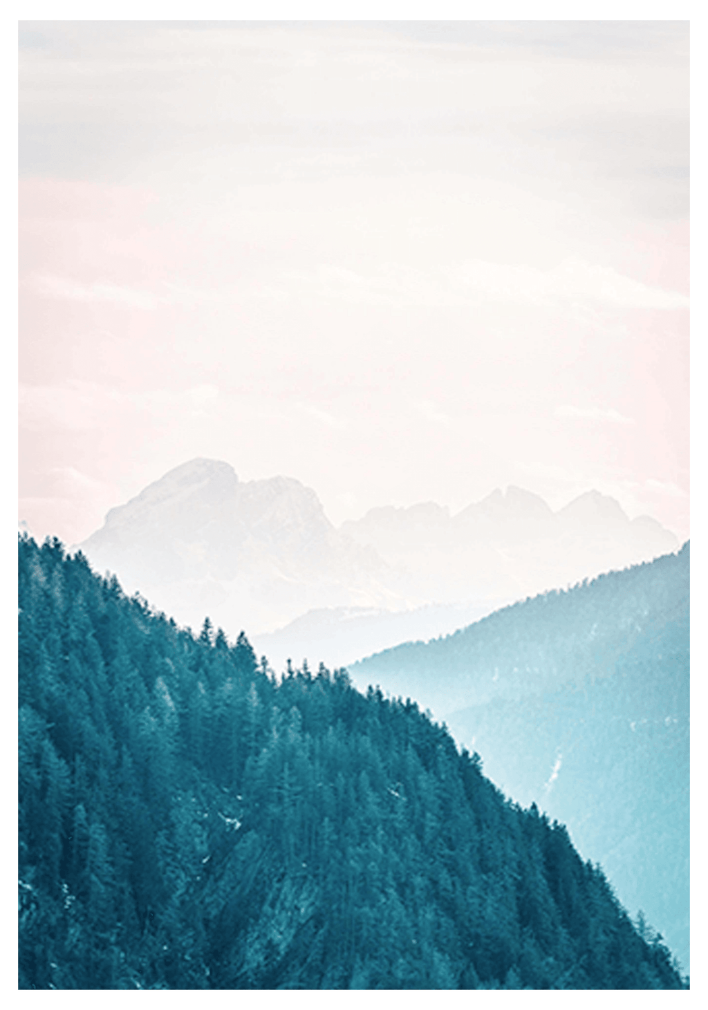 Blue Trees Poster - Hakyarts