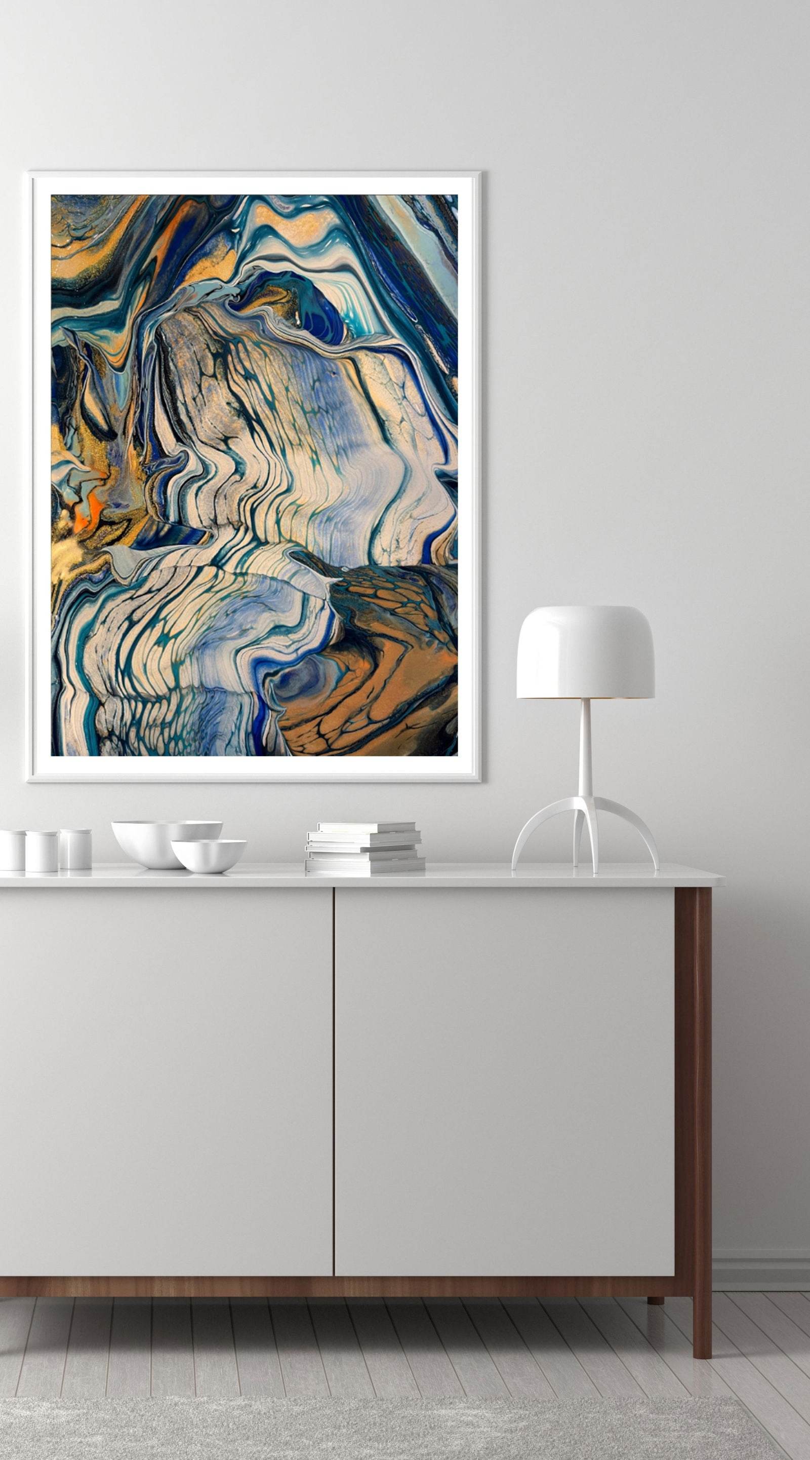 Blue Waterfall Poster - Hakyarts