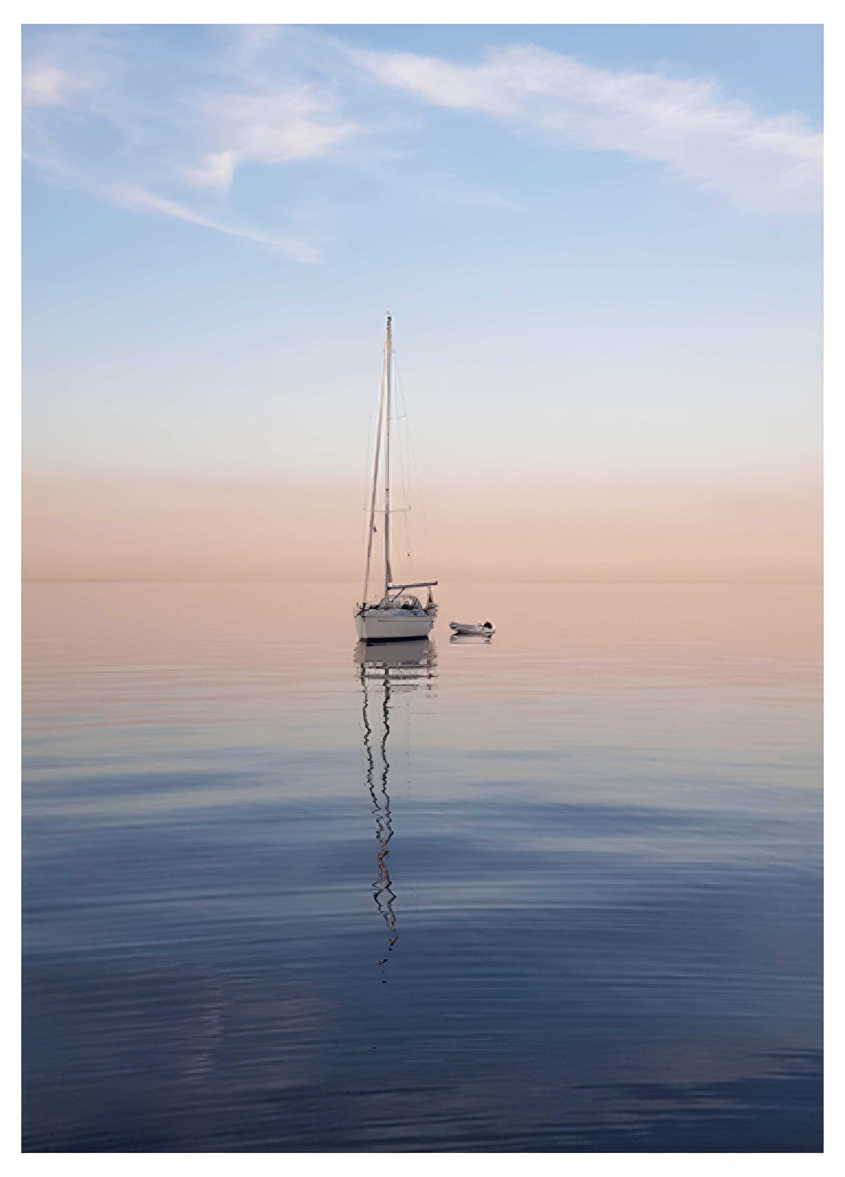 Boat on a Lake Poster - Hakyarts