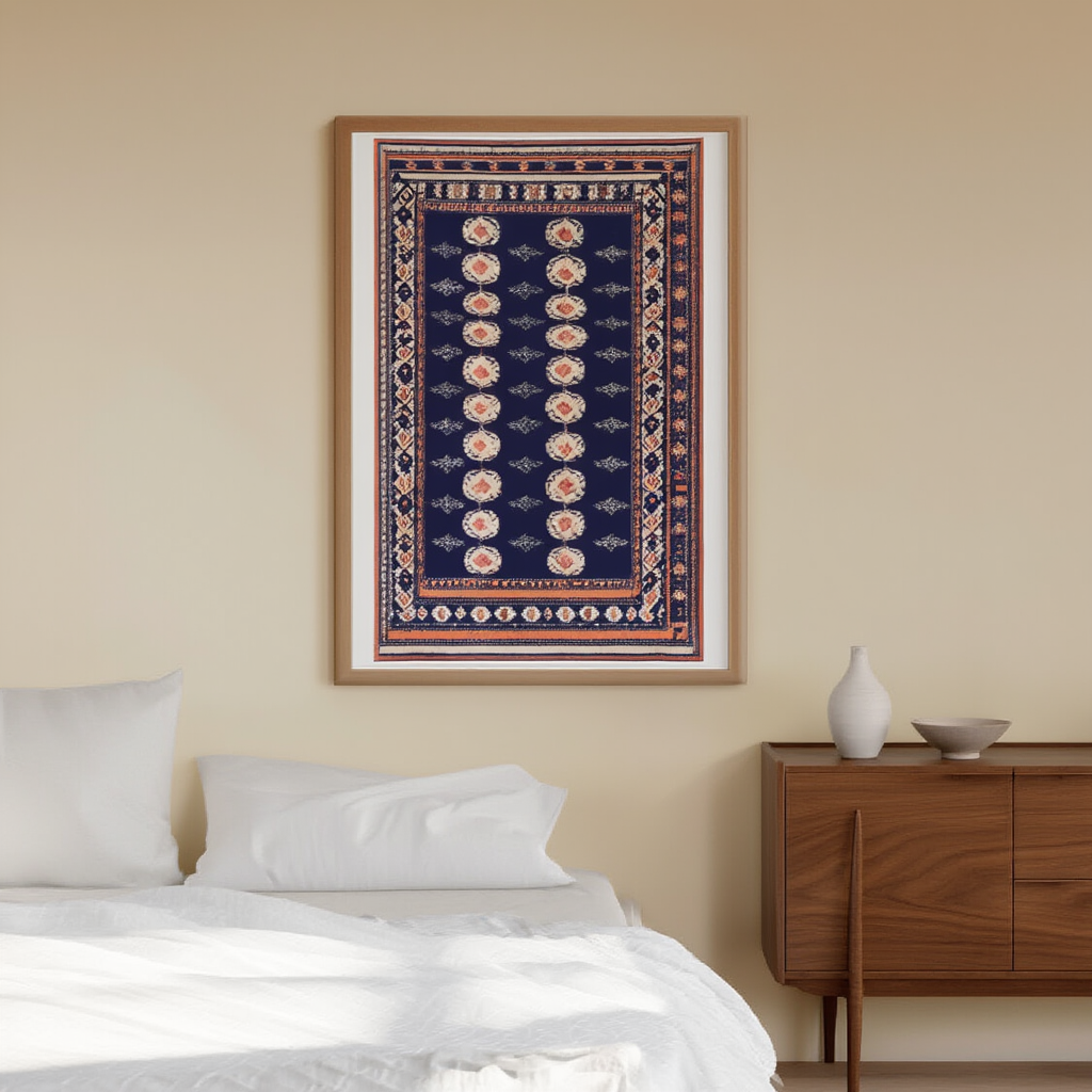 Bokhara Rug Variation I | Orientalist Rug Art Print