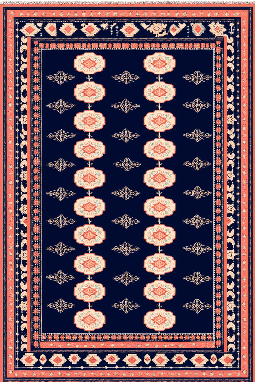 Bokhara Rug Variation I | Orientalist Rug Art Print