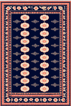 Bokhara Rug Variation I | Orientalist Rug Art Print