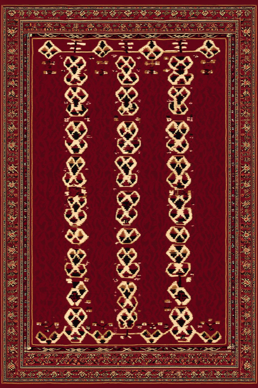 Bokhara Rug Variation III | Orientalist Rug Art Print