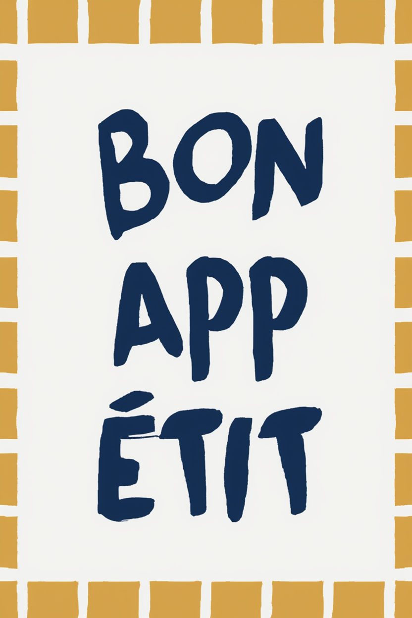 Bon Appétit Kitchen Art Set – 4 Prints Featuring Pasta, Lobster & Tomatoes