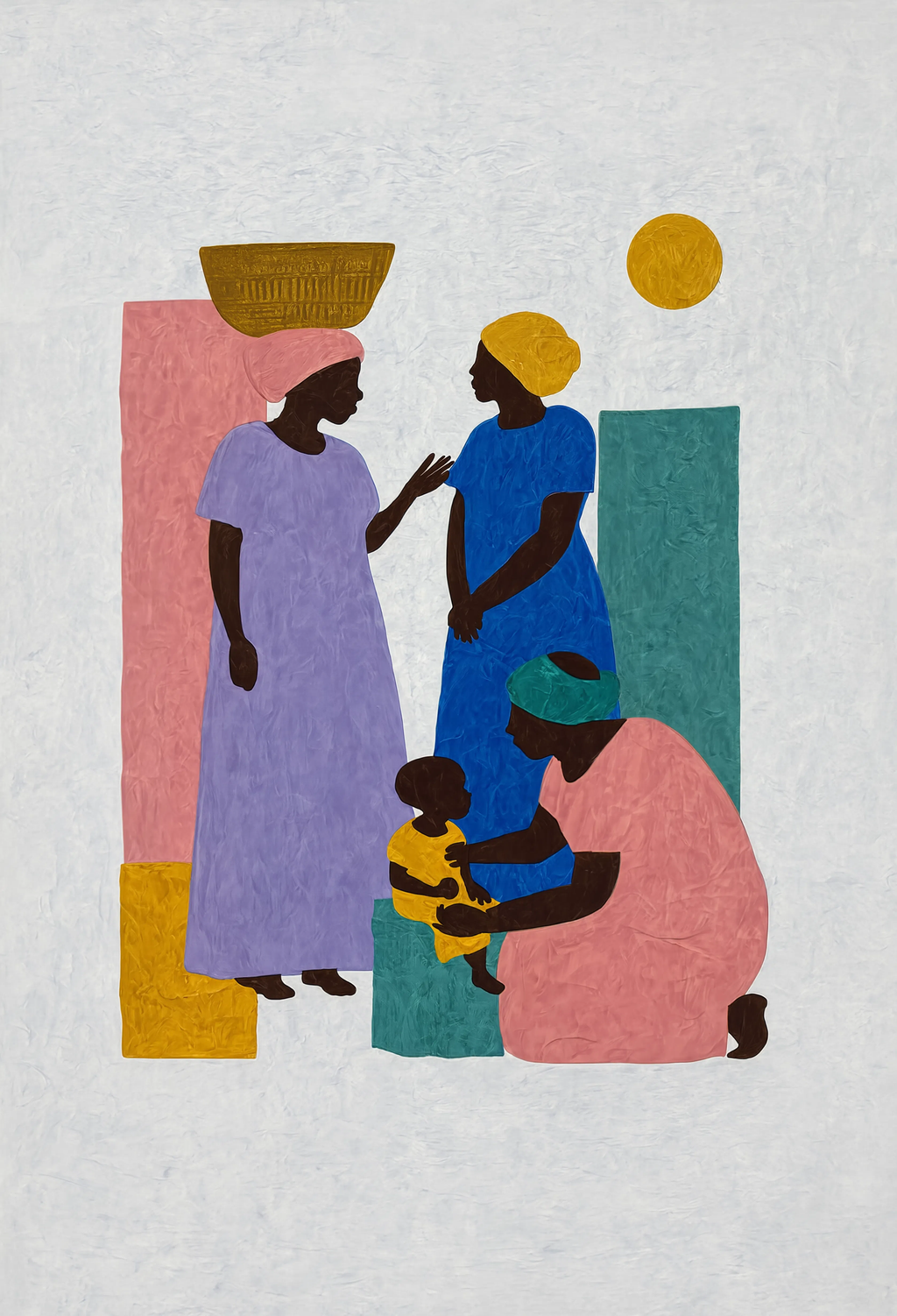 Traditional Figurative Talks | Contemporary Figurative Wall Art Print