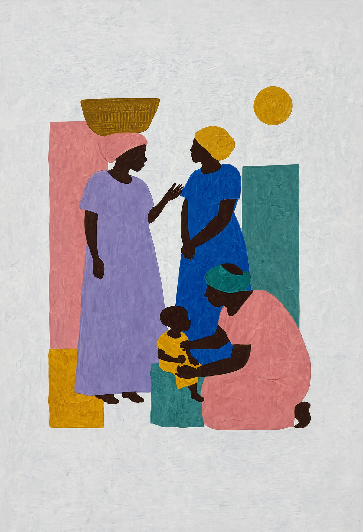 Traditional Figurative Talks | Contemporary Figurative Wall Art Print