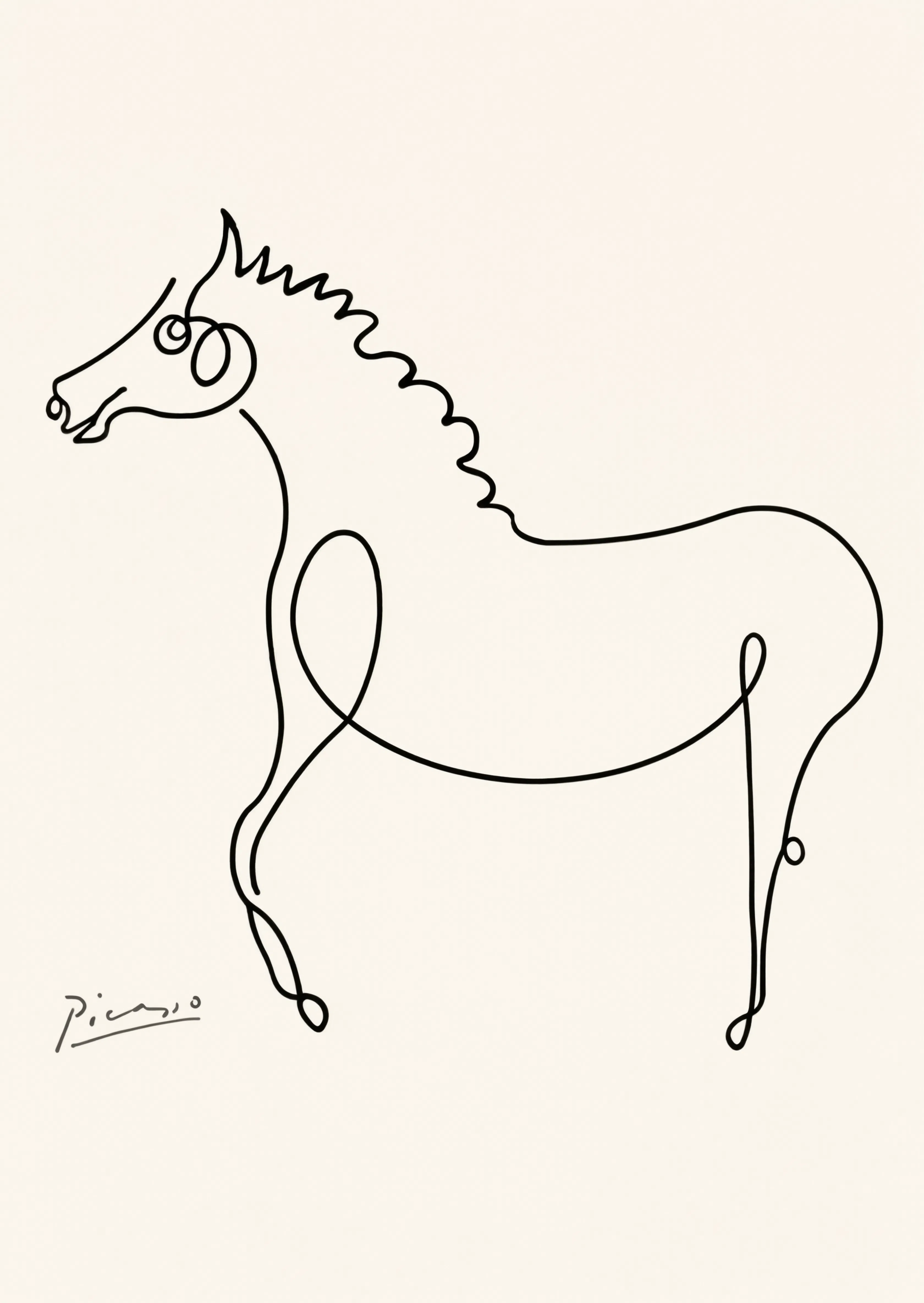 The Horse – Pablo Picasso | Modern Art Print