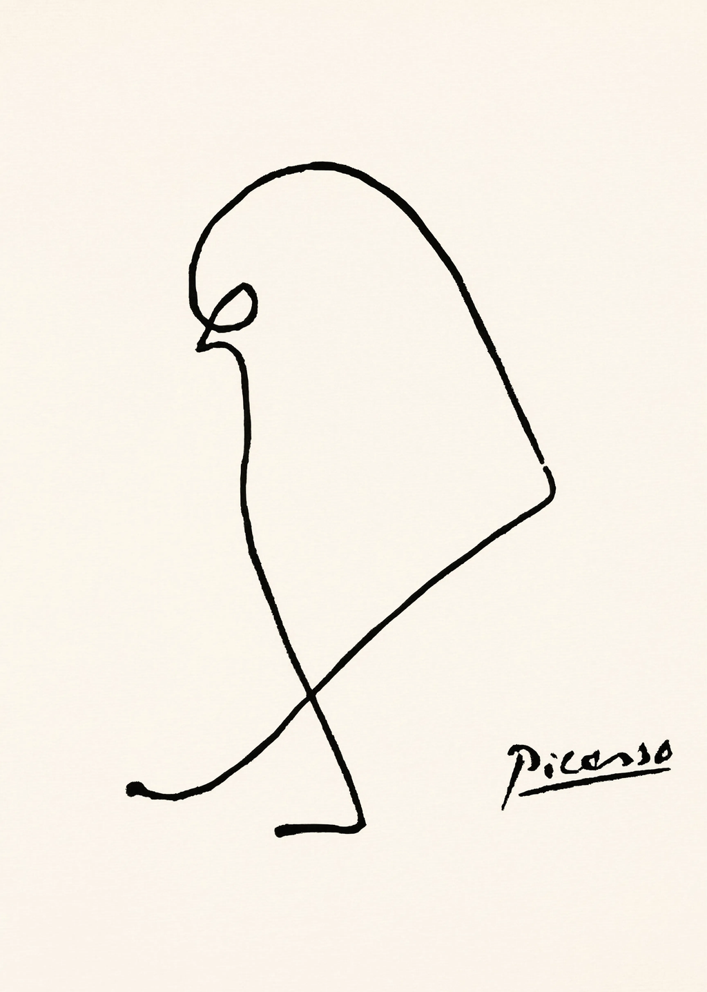 The Sparrow – Pablo Picasso | Modern Art Print