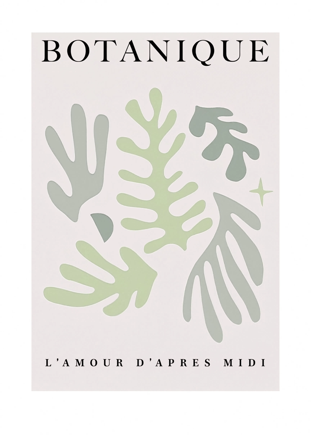 Botanique L'Amour D'Après Midi Poster