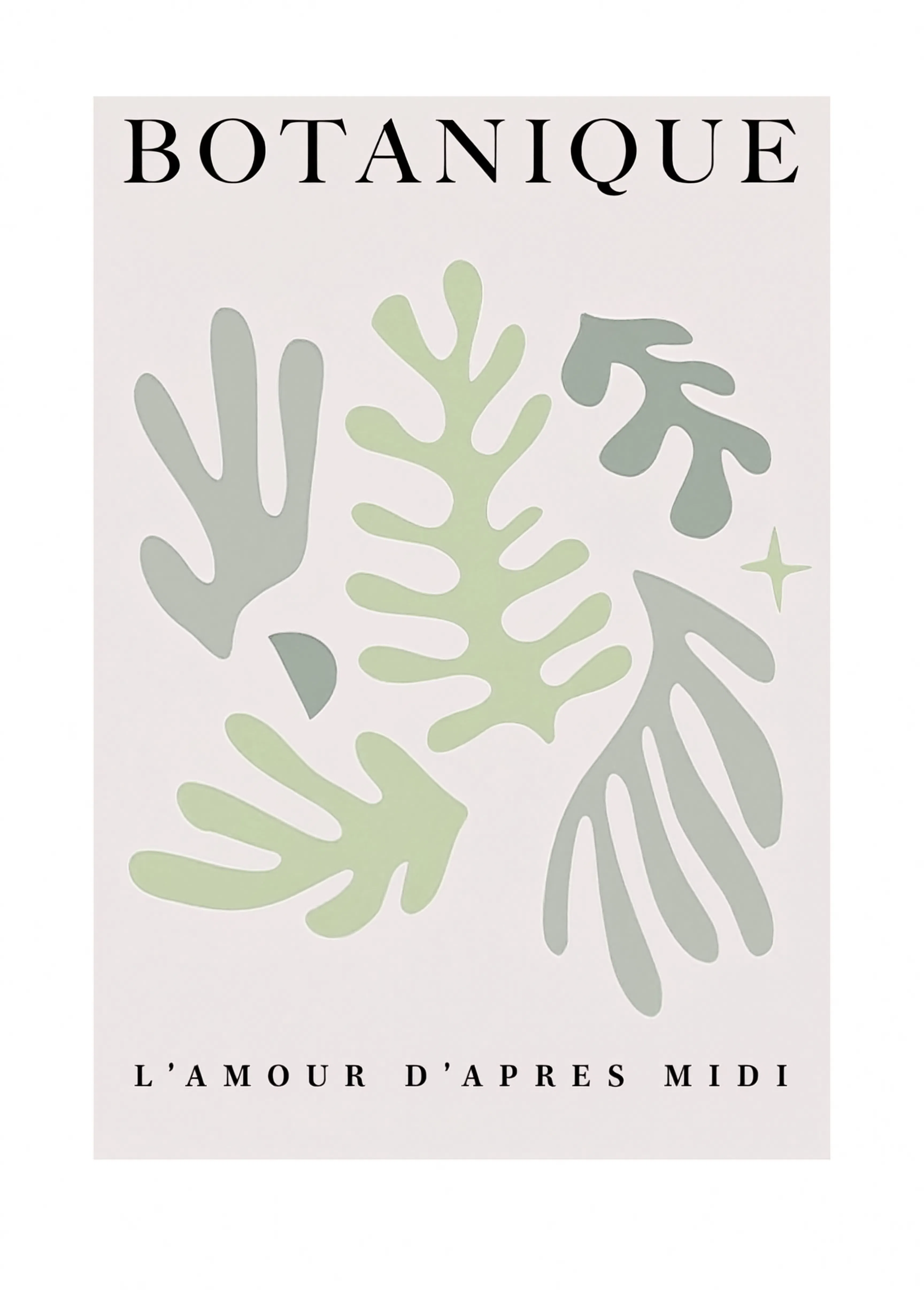 Botanique L'Amour D'Après Midi Poster