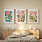 Modern Botanical Floral – Set of 3 Prints