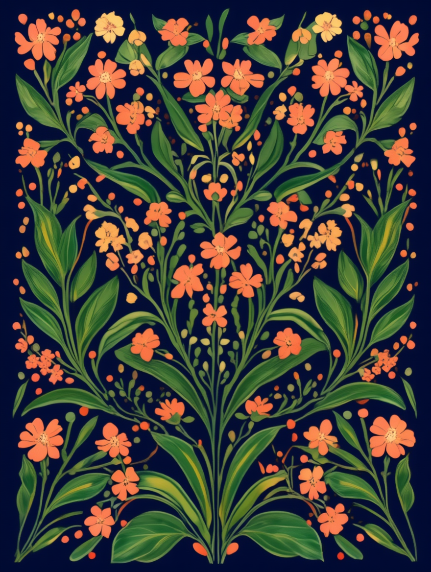 Arts & Crafts Botanical Set – 5 William Morris Prints - Hakyarts