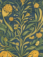 Arts & Crafts Botanical Set – 5 William Morris Prints - Hakyarts