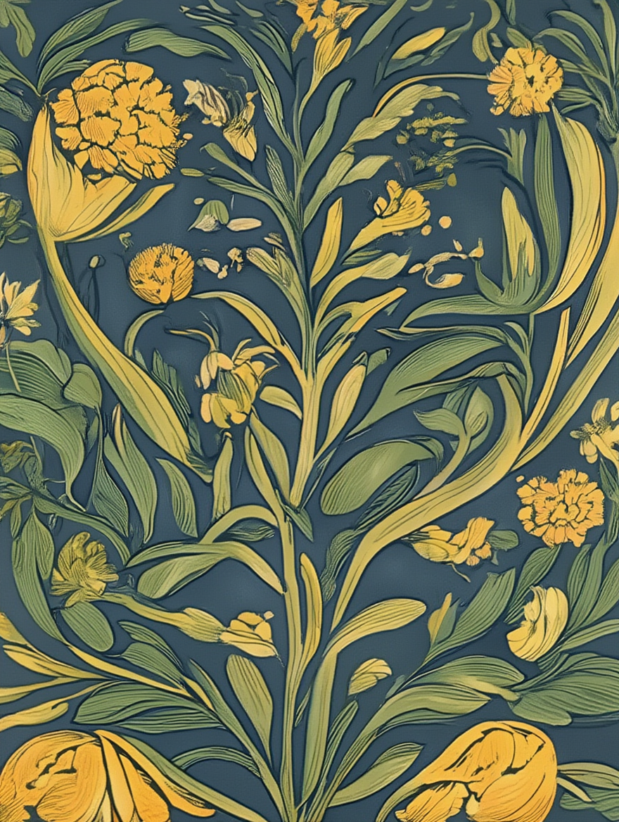 Arts & Crafts Botanical Set – 5 William Morris Prints - Hakyarts
