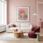 Candy Floral | Contemporary Floral Wall Art Print