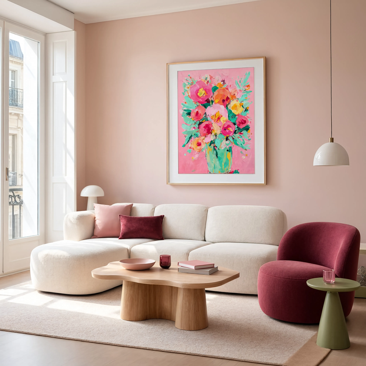 Candy Floral | Contemporary Floral Wall Art Print