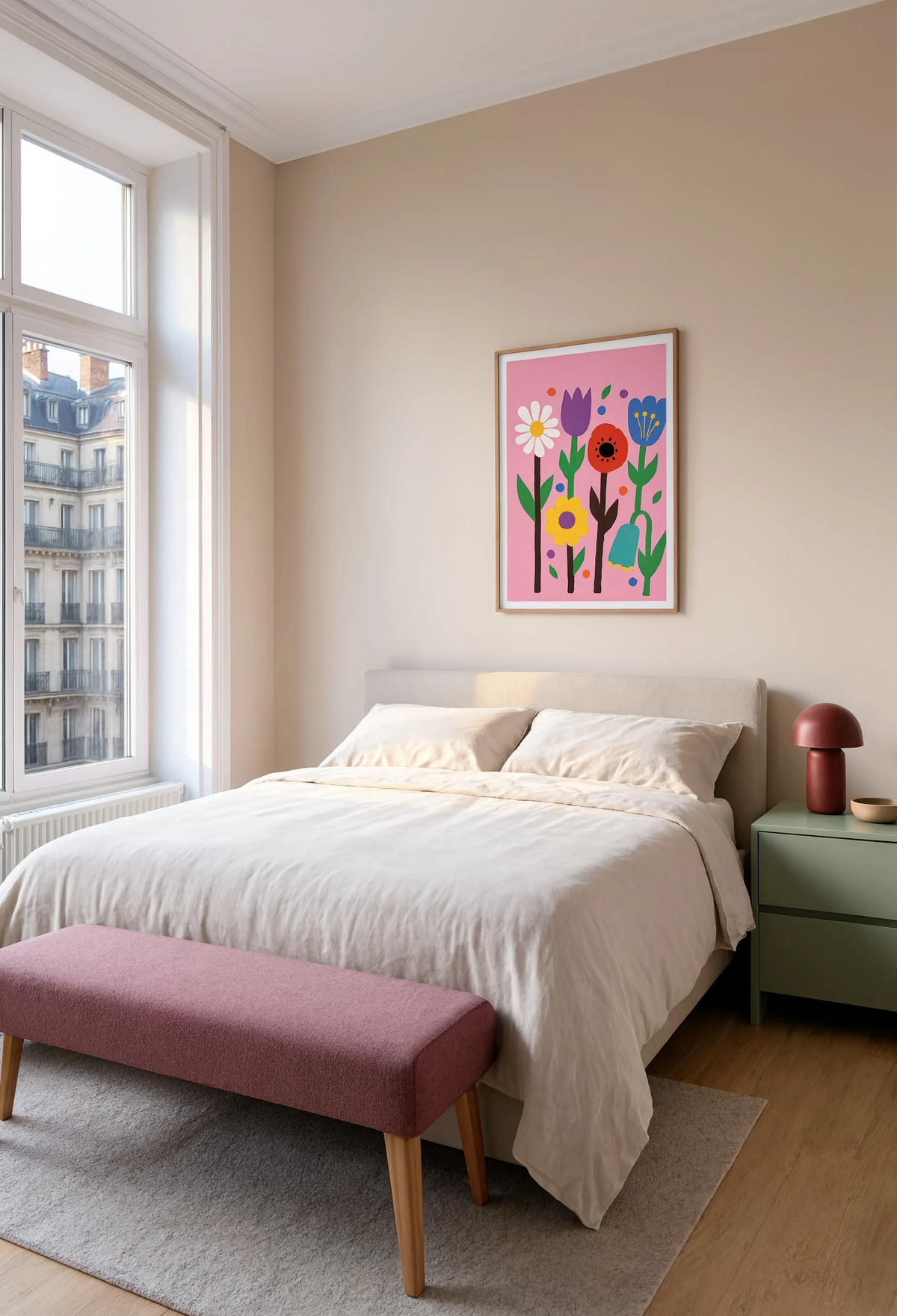 Cutout Floral Variation | Contemporary Floral Wall Art Print