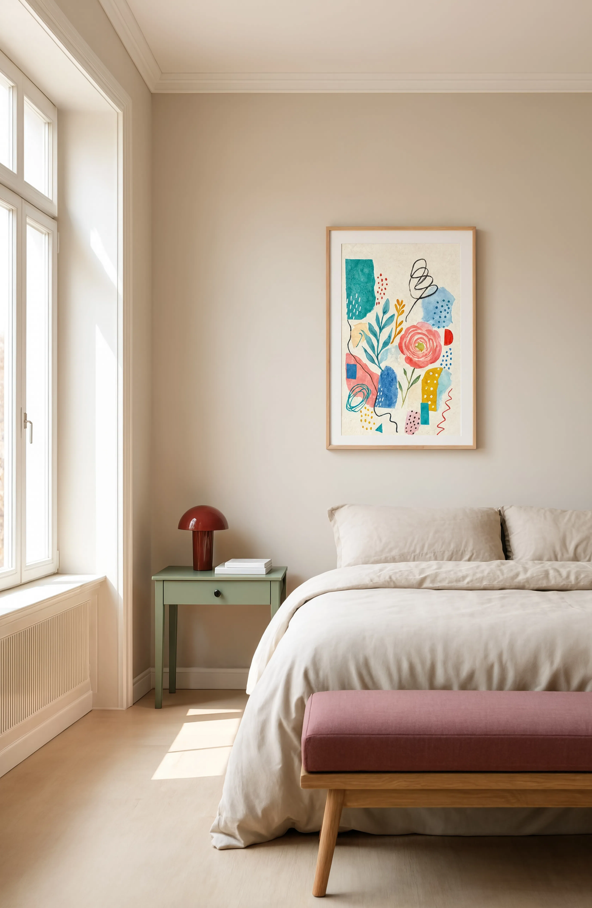 Mixed-Media Collage Variation 2 | Contemporary Mixed-Media Wall Art Print