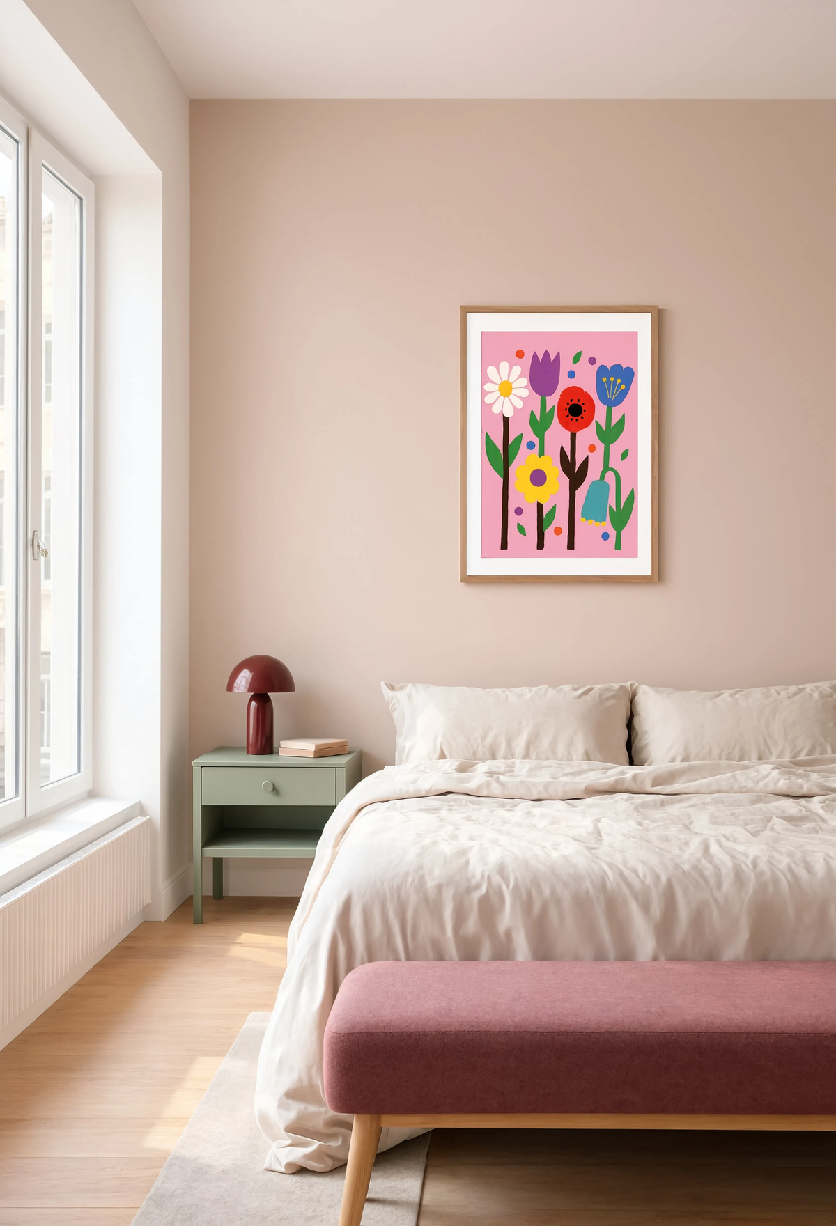 Cutout Floral Variation | Contemporary Floral Wall Art Print