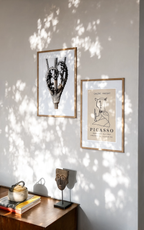 Set of 2 Picasso Style Poster Variation I & Karl Blossfeldt – Dipsacus Laciniatus (1928) | Contemporary Abstract & Botanical Wall Art
