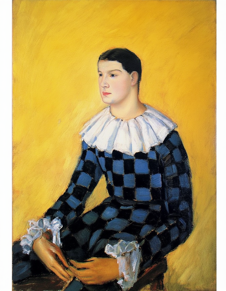 Harlequin – Surreal Figurative Art Print - Hakyarts