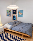 Set of 4 Contemporary Figurative, Floral & Geometric Art Prints – Modern Gallery Wall Collection