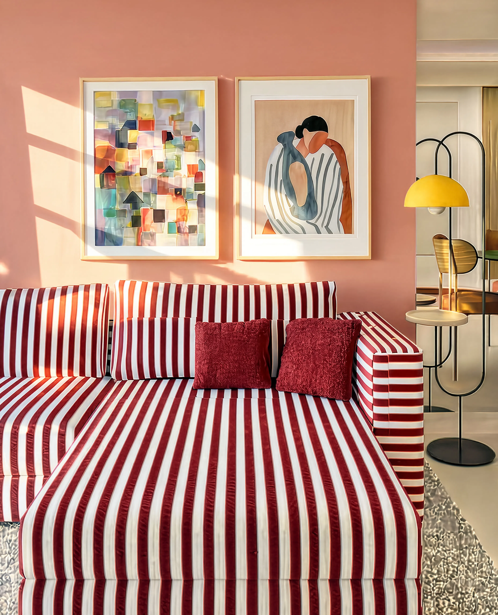 Set of 2 Watercolor Figure & Southern Gardens | Contemporary Figurative & Modernist Art Prints