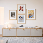 Set of 4 Eclectic Vintage & Fine Art Wall Prints – Flower Market Tokyo, Pierre Bonnard, Fallen Angels & Vintage Circus Gallery Set
