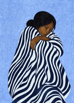 Striped Gesture | Minimalist Figurative Wall Art Print