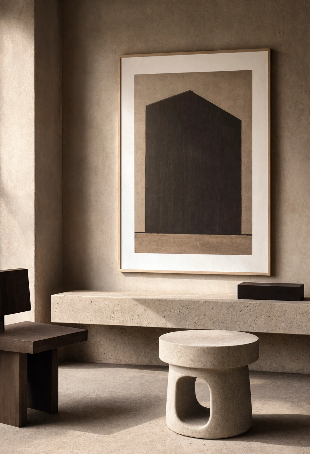 Tonal Structure | Minimalist Contemporary Wall Art Print
