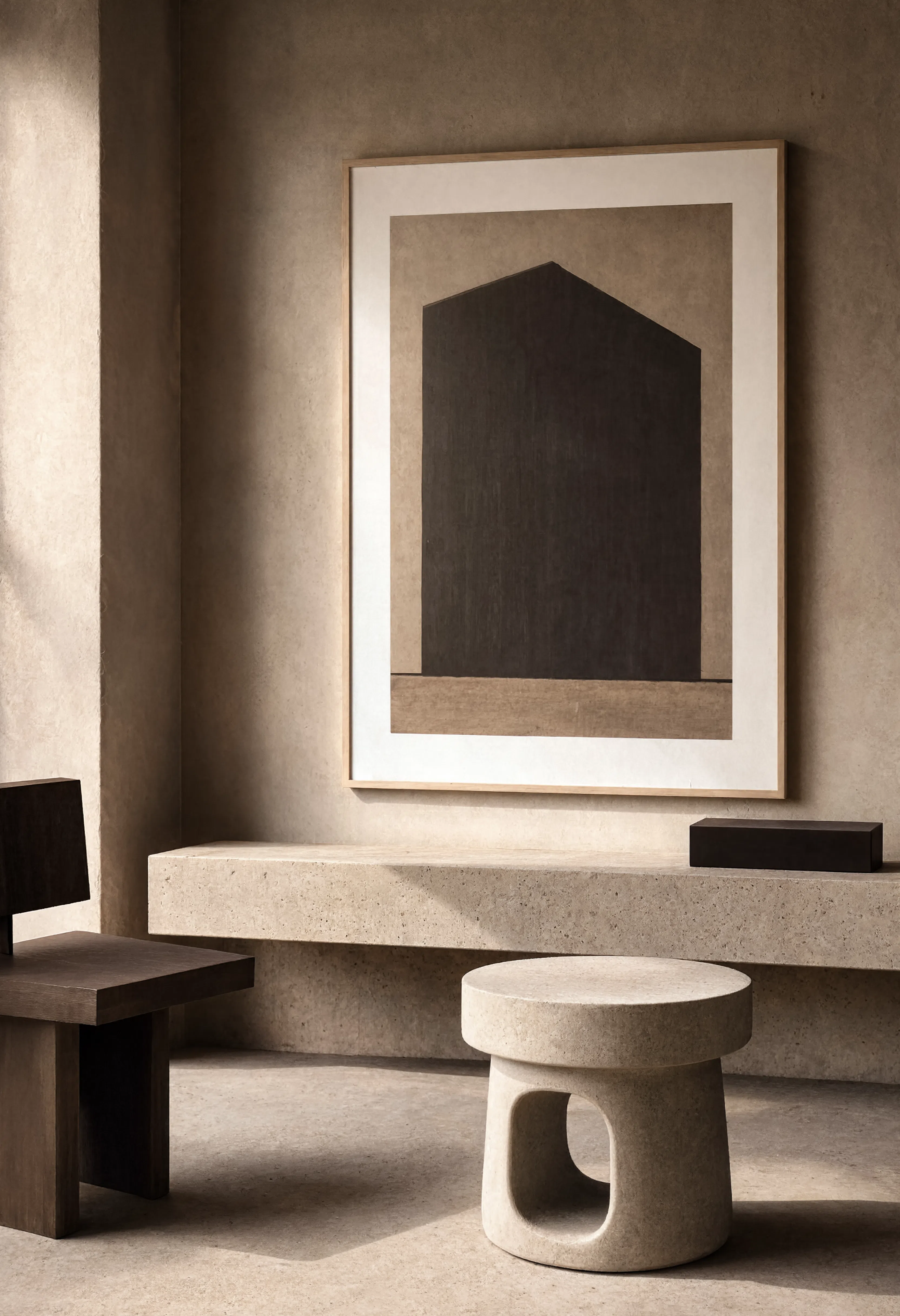 Tonal Structure | Minimalist Contemporary Wall Art Print