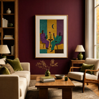 Two Men Conversing | Contemporary Figurative Art Print