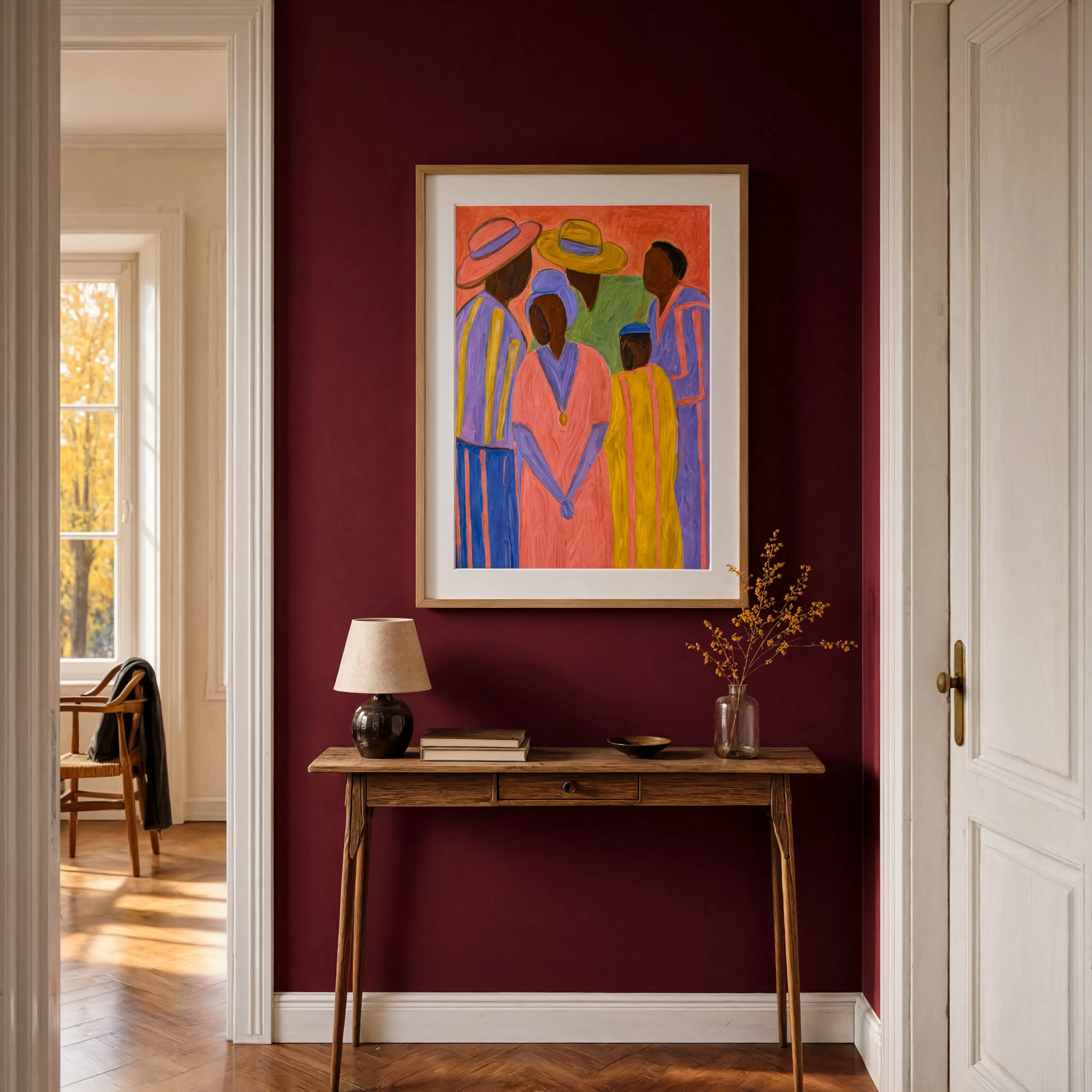 Community Gathering | Expressive Figurative Wall Art Print
