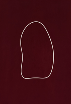 Set of 2 Crowd Study & Burgundy Shapes Variation | Contemporary Figurative & Abstract Wall Art Prints