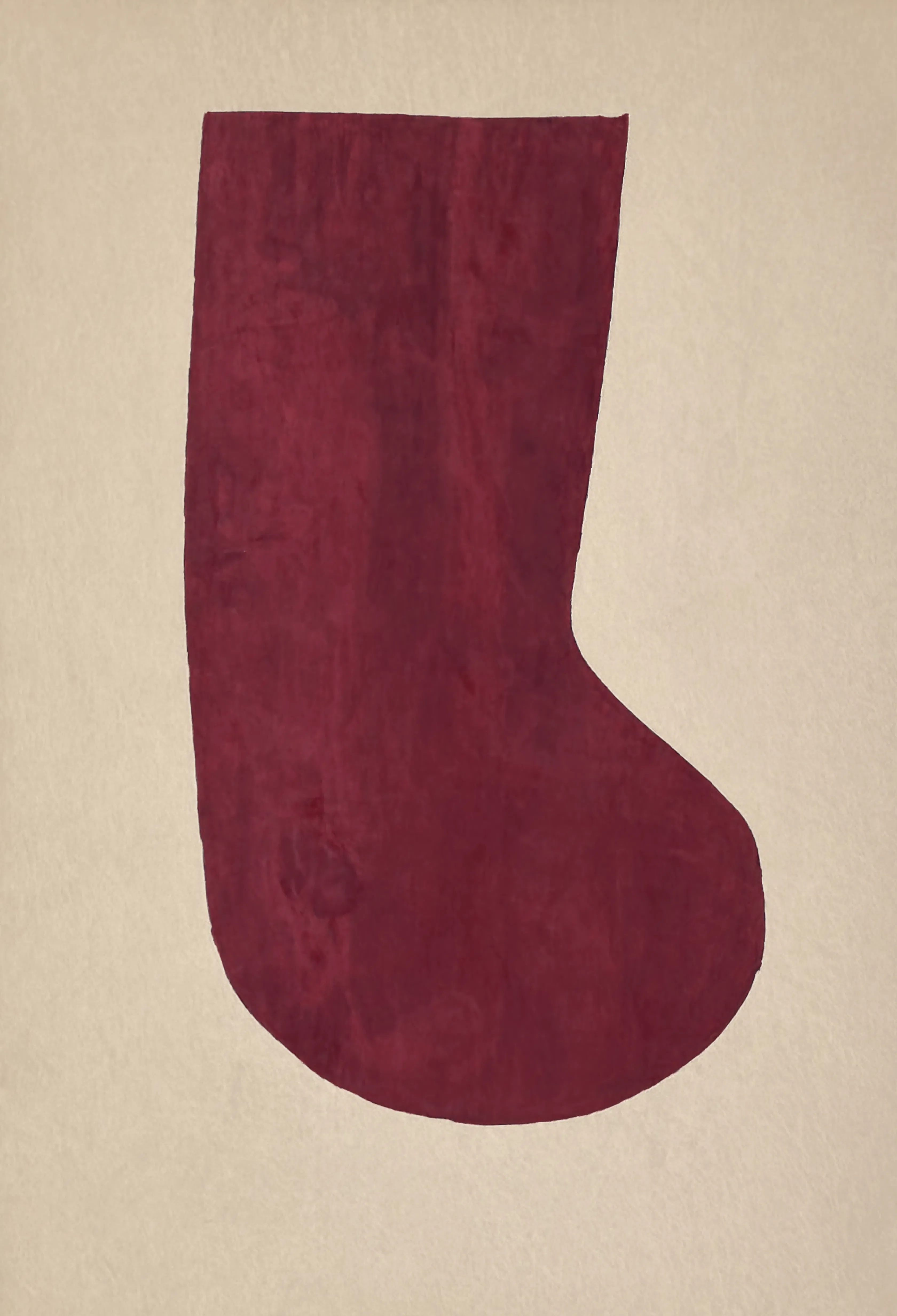 Burgundy Tonal Structure | Minimalist Contemporary Wall Art Print